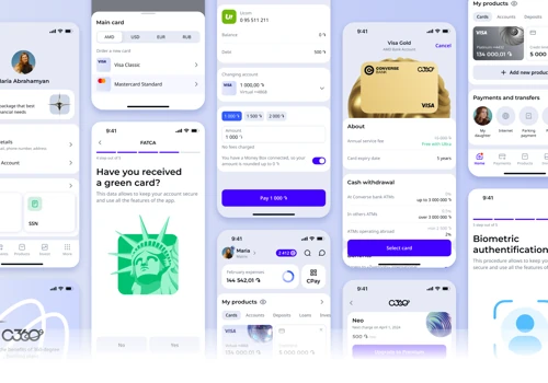Converse Bank. Mobile App and Design System