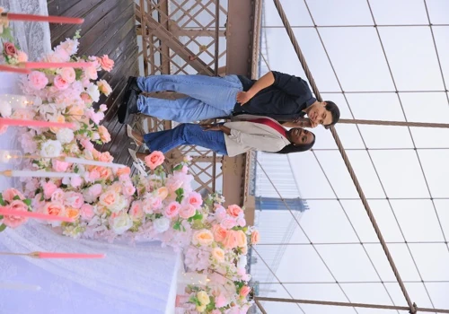 Engagement on Brooklyn Bridge
