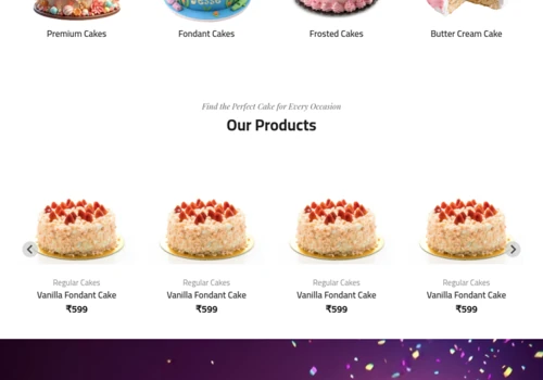 CakeUncle – Custom Cake  E-commerce Website