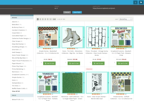 Grepsr for Chrome - Field Tagging