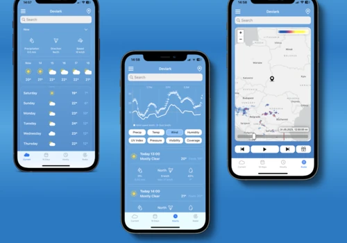 Weather forecasting application for iOS