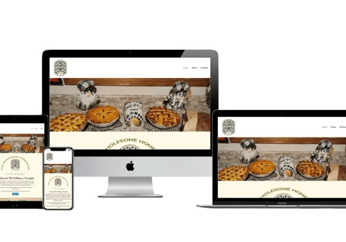 The Wholesome Homestead - Web Design & Logo