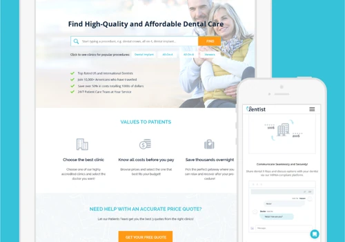 UX/UI Design for a dental care platform