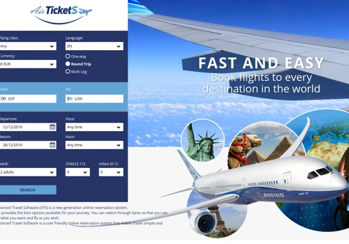 User Interface SPA for Flights/Airtickets Online Booking Engine Software
