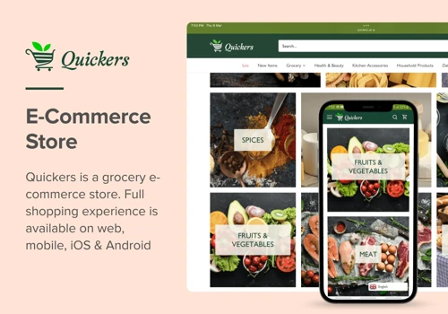 Quickers - Shopify E-Commerce Store and Mobile App