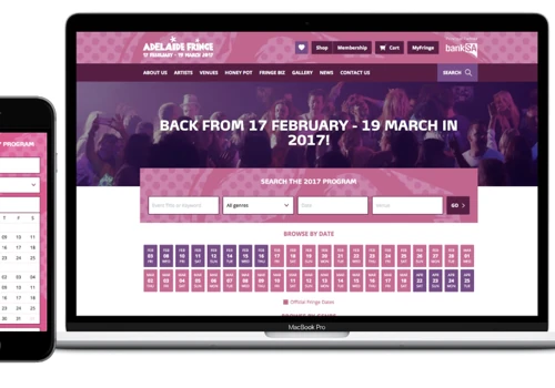 Adelaide Fringe Webstie