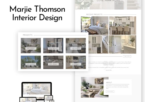 Custom Web Design - Marjie Thomson Interior Design