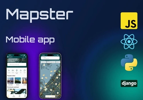 React Native app for 'Mapster' travel service