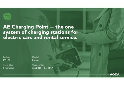 AE Charging Point — the one system of charging stations for electric cars and rental service