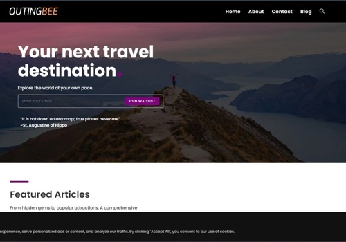 Outing Bee Web Design
