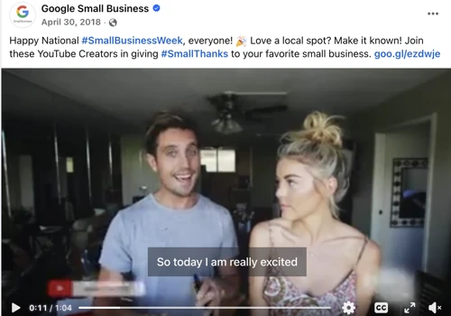 National Small Business Week Social Campaign -- Go