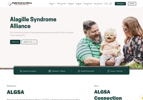 Alagille Syndrome Alliance Web Development