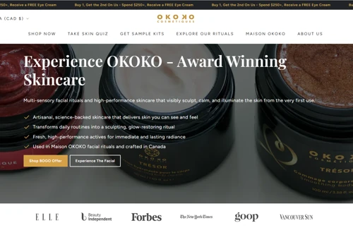 OKOKO Cosmetiques – Shopify eCommerce Store