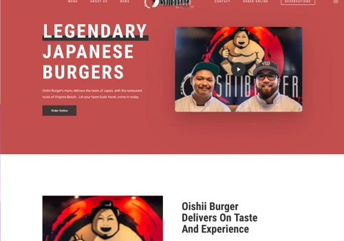 Web Design - Oishii Burger