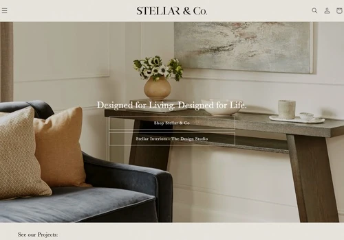Stellar Interiors Shopify Website Development