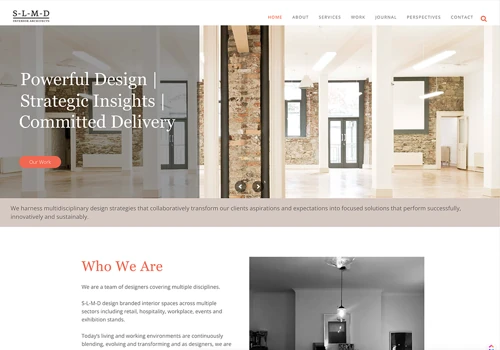 Commercial Interior Architect Portfolio Website