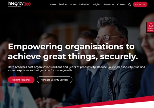 Website for Leading Cyber Security Service Provide
