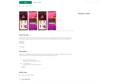 DPM Products -Vendor App