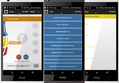 Mobile App: STAY IN THE BLUE