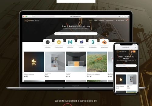 Freemium3D - Website Design & Development