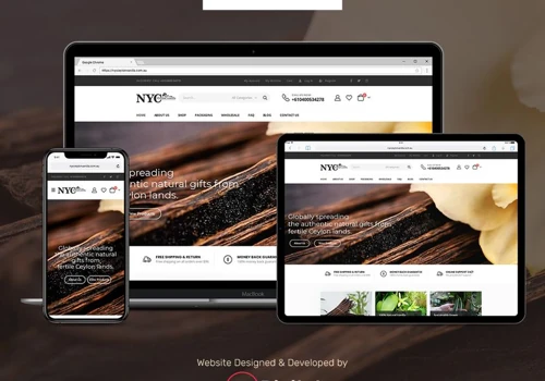 NYC Ceylon Vanilla - Ecommerce Website Development