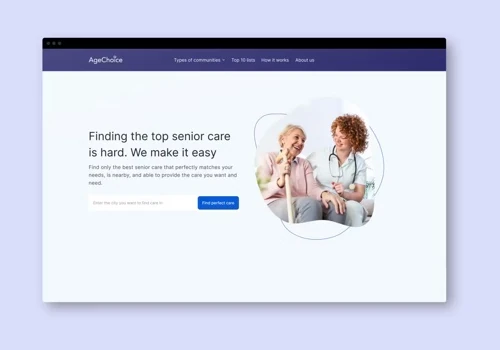 AgeChoice Web Platform for Senior Care