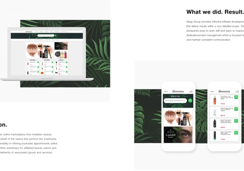 Glamma.se - an online marketplace for beauty products