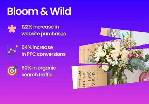 Bloom and Wild geo-modified search strategy
