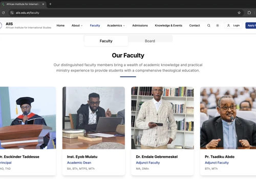 Comprehensive website and student portal