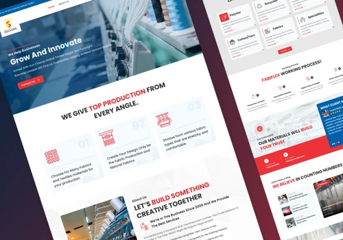 A Chemical and Textile Import-Export Website