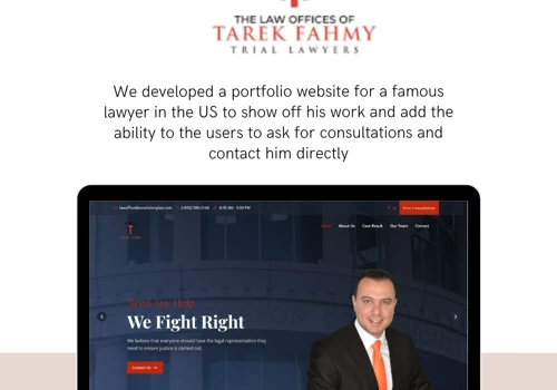 A law officewebsite
