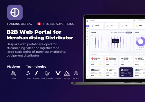 B2B Web Portal for Merchandising Distributor