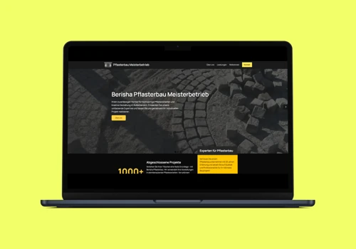 Website for Paving Construction Company