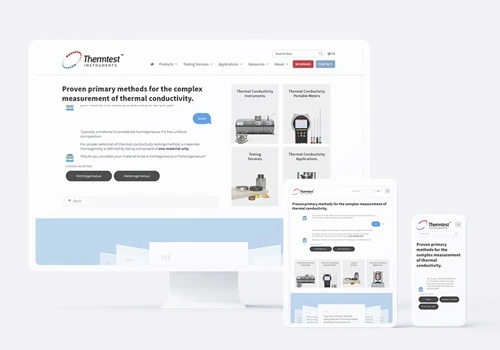Thermtest Website Re-design