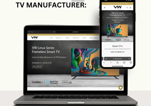 Shopify Website for a TV Manufacturer