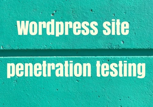 WordPress website penetration testing