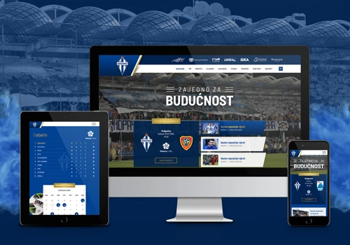 Web Design & Custom CMS Development for Football Club Buducnost - Podgorica