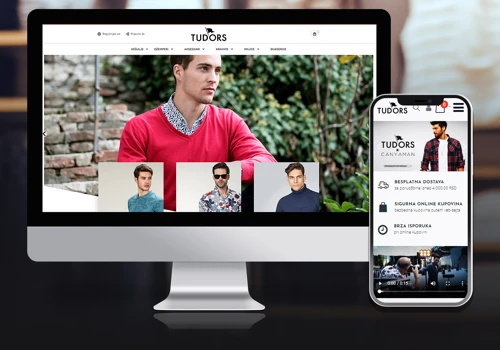 Design and development of custom web shop for Tudors Store