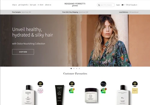 Rossano Ferretti Global E-Commerce Website