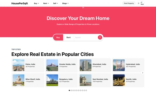 HousePerSqft: Premier Real Estate Platform