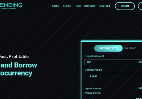 Online Crypto Lending Platform