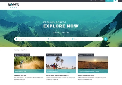 BoredPass: Geolocation Powered Tourism Website