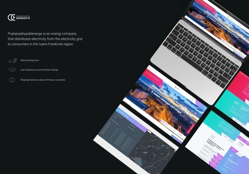 Website for utilities company