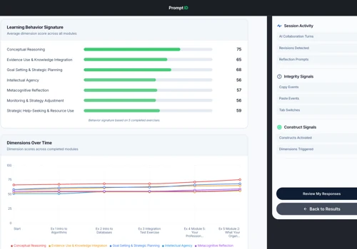PromptID: AI-Native Assessment Engine
