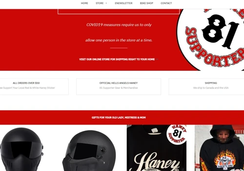 Haney Hawgs eCommerce Website and Social Media