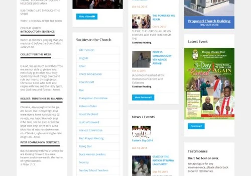 Church Website Development