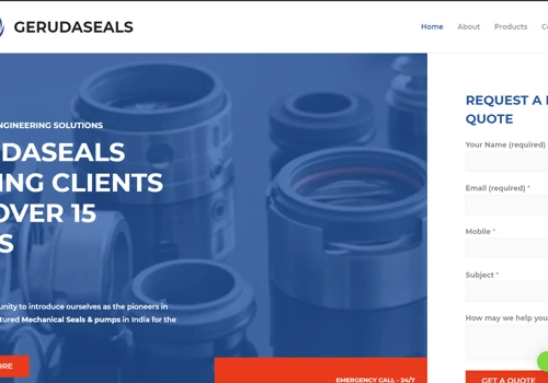 Gerudaseals Company Profile Website