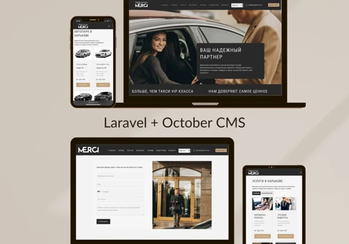 Corporate website for VIP-TAXI Service