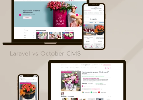 Online store for flower boutique, based on Laravel