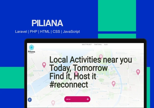Piliana - Social Web platform | PHP | Laravel |